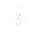 Ring wall lamps - Nowodvorski CIRCOLO LED XS Wall Sconces Max power 9W LED integrated 3000K White 11601 - product 6