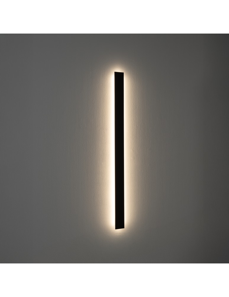 LED wall lamps - Nowodvorski COMMA LED M Wall Sconces Max power 25W LED integrated 3000K Black 11877 - product kolory-swiatla.pl 2