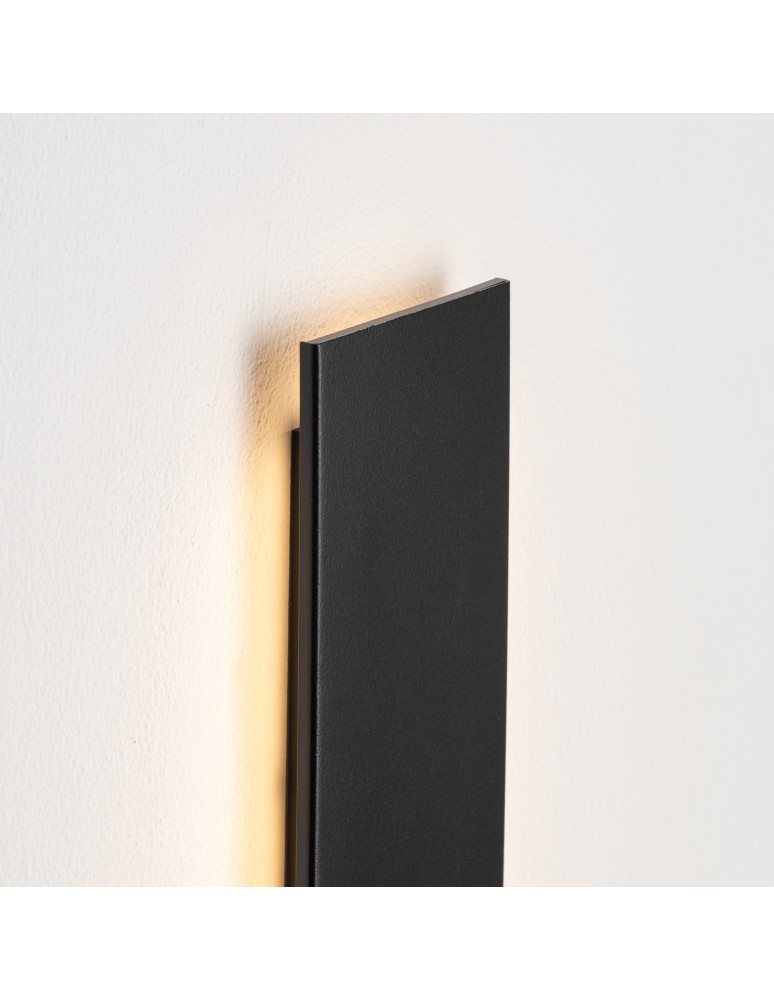 LED wall lamps - Nowodvorski COMMA LED L Wall lamp Max wattage 34W LED integrated 3000K Black 11878 - product kolory-swiatla.pl 5