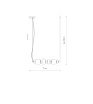 Nowodvorski CERAMIC LED Lampy sufitowe Lampy wiszące Max moc 22W LED zintegrowany 3000K Szary 11700 Nowodvorski CERAMIC LED Lampy sufitowe Lampy wiszące Max moc 22W LED zintegrowany 3000K Szary 11700