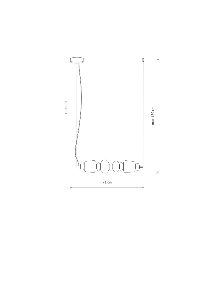 Nowodvorski CERAMIC LED Lampy sufitowe Lampy wiszące Max moc 22W LED zintegrowany 3000K Szary 11700 Nowodvorski CERAMIC LED Lampy sufitowe Lampy wiszące Max moc 22W LED zintegrowany 3000K Szary 11700