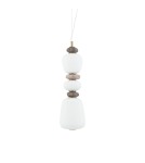 Single pendant lamps - Nowodvorski CERAMIC LED Ceiling lamps Pendant lamps Max wattage 19W LED integrated 3000K Grey 11701 - product 3