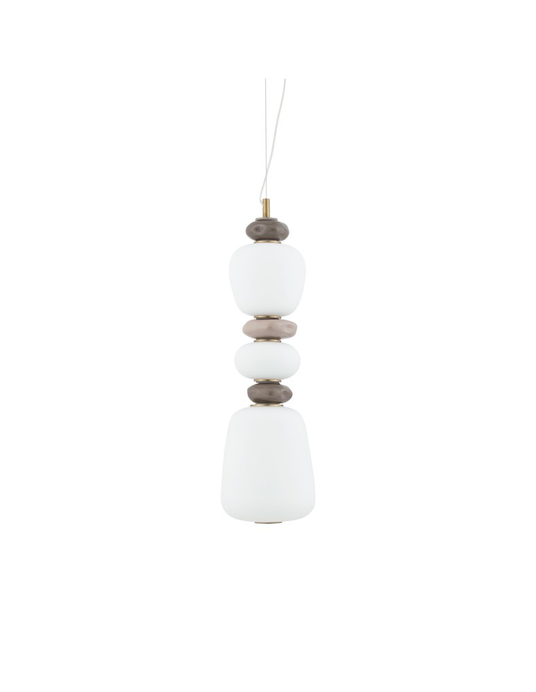 Single pendant lamps - Nowodvorski CERAMIC LED Ceiling lamps Pendant lamps Max wattage 19W LED integrated 3000K Grey 11701 - product kolory-swiatla.pl 3