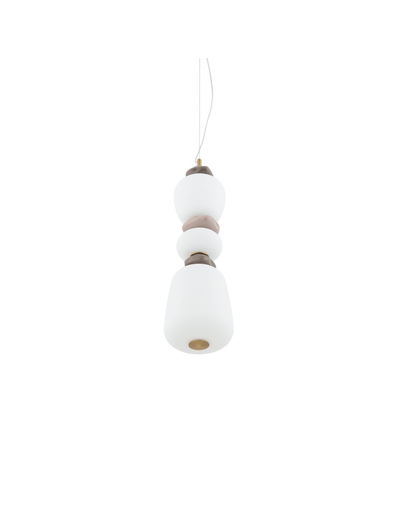 Single pendant lamps - Nowodvorski CERAMIC LED Ceiling lamps Pendant lamps Max wattage 19W LED integrated 3000K Grey 11701 - product kolory-swiatla.pl 4