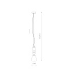 Single pendant lamps - Nowodvorski CERAMIC LED Ceiling lamps Pendant lamps Max wattage 19W LED integrated 3000K Grey 11701 - product 6