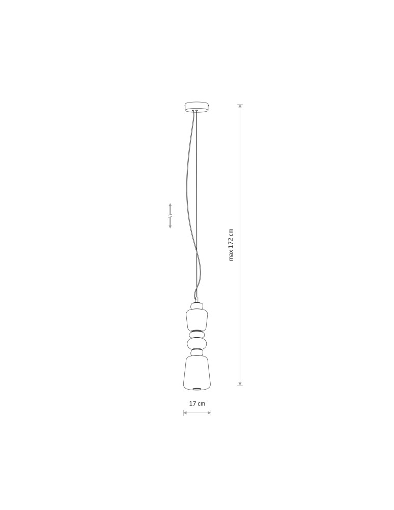 Single pendant lamps - Nowodvorski CERAMIC LED Ceiling lamps Pendant lamps Max wattage 19W LED integrated 3000K Grey 11701 - product kolory-swiatla.pl 6