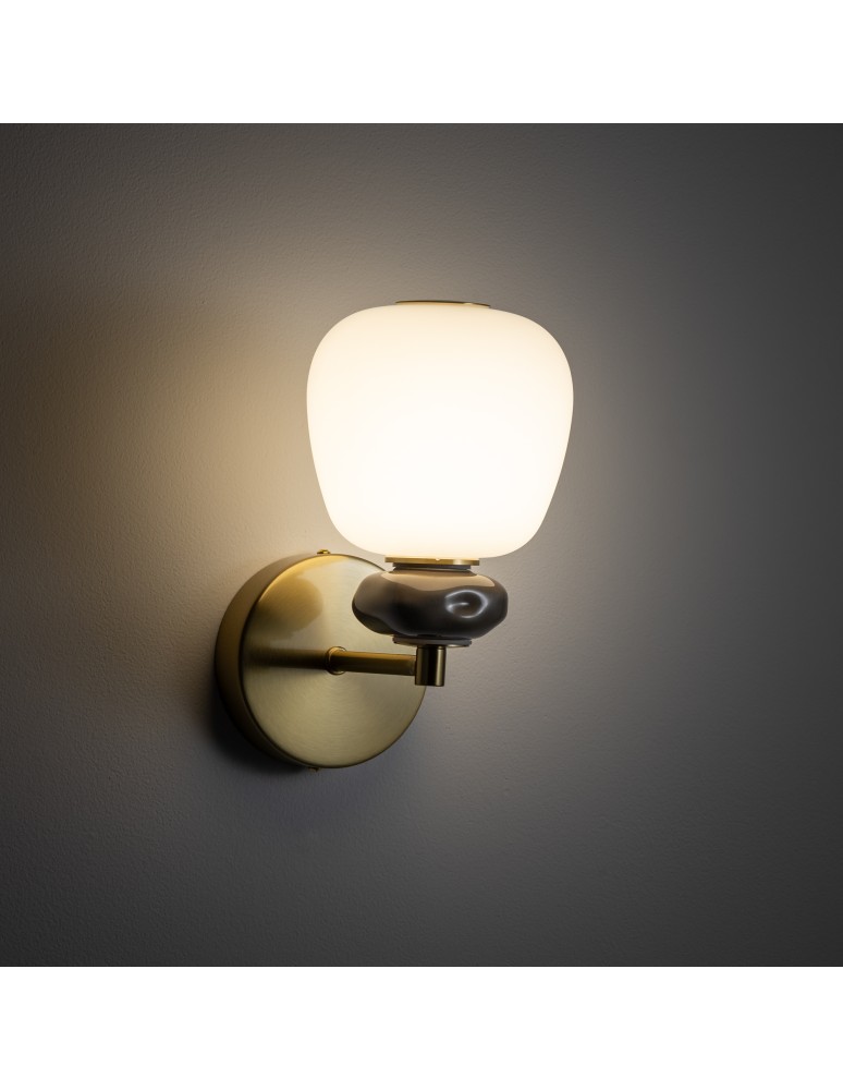 Modern wall lamps - Nowodvorski CERAMIC LED Wall Sconces Max power 8W LED integrated 3000K Bronze 11703 - product kolory-swiatla.pl 2