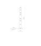 Modern floor lamps - Nowodvorski CERAMIC LED Floor Max power 34W LED integrated 3000K Grey 11704 - product 7