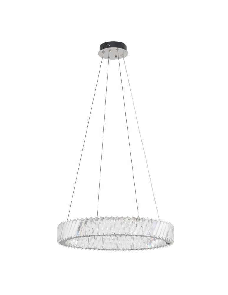 Crystal chandeliers - Nowodvorski LUXORA LED Ceiling Lamps Chandelier Max power 30W LED integrated 3000K Transparent 11705 - product kolory-swiatla.pl 1
