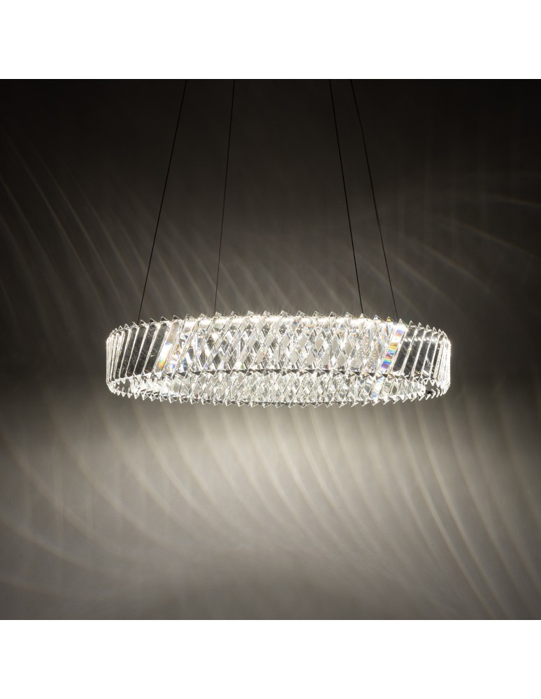 Crystal chandeliers - Nowodvorski LUXORA LED Ceiling Lamps Chandelier Max power 30W LED integrated 3000K Transparent 11705 - product kolory-swiatla.pl 2