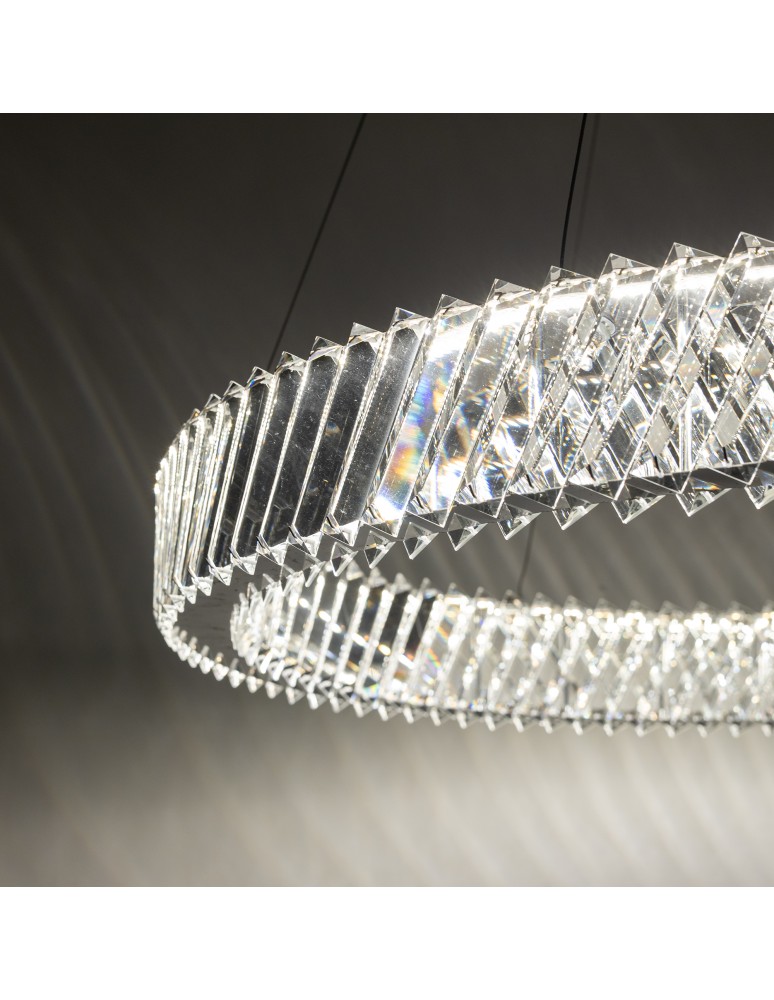 Crystal chandeliers - Nowodvorski LUXORA LED Ceiling Lamps Chandelier Max power 30W LED integrated 3000K Transparent 11705 - product kolory-swiatla.pl 8