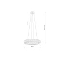 Nowodvorski LUXORA LED Lampy sufitowe Żyrandol Max moc 30W LED zintegrowany 3000K Transparentny 11705 Nowodvorski LUXORA LED Lampy sufitowe Żyrandol Max moc 30W LED zintegrowany 3000K Transparentny 11705