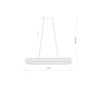 Nowodvorski LUXORA LED Lampy sufitowe Żyrandol Max moc 40W LED zintegrowany 3000K Transparentny 11707 Nowodvorski LUXORA LED Lampy sufitowe Żyrandol Max moc 40W LED zintegrowany 3000K Transparentny 11707