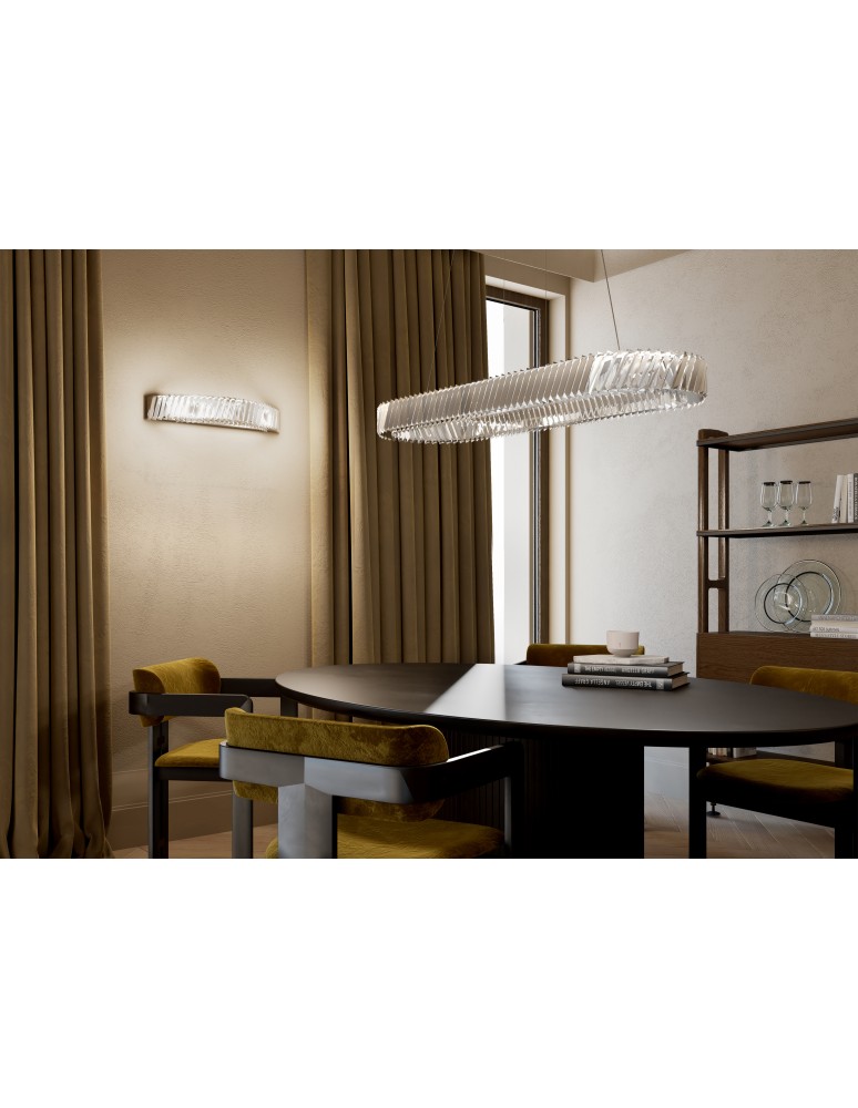 Crystal chandeliers - Nowodvorski LUXORA LED Ceiling Lamps Chandelier Max power 40W LED integrated 3000K Transparent 11707 - product kolory-swiatla.pl 10