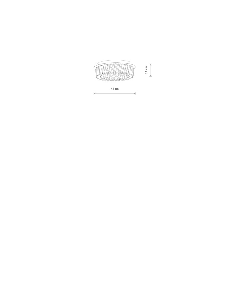 Nowodvorski LUXORA LED Lampy sufitowe Sufitowa Max moc 20W LED zintegrowany 3000K Transparentny 11708 Nowodvorski LUXORA LED Lampy sufitowe Sufitowa Max moc 20W LED zintegrowany 3000K Transparentny 11708