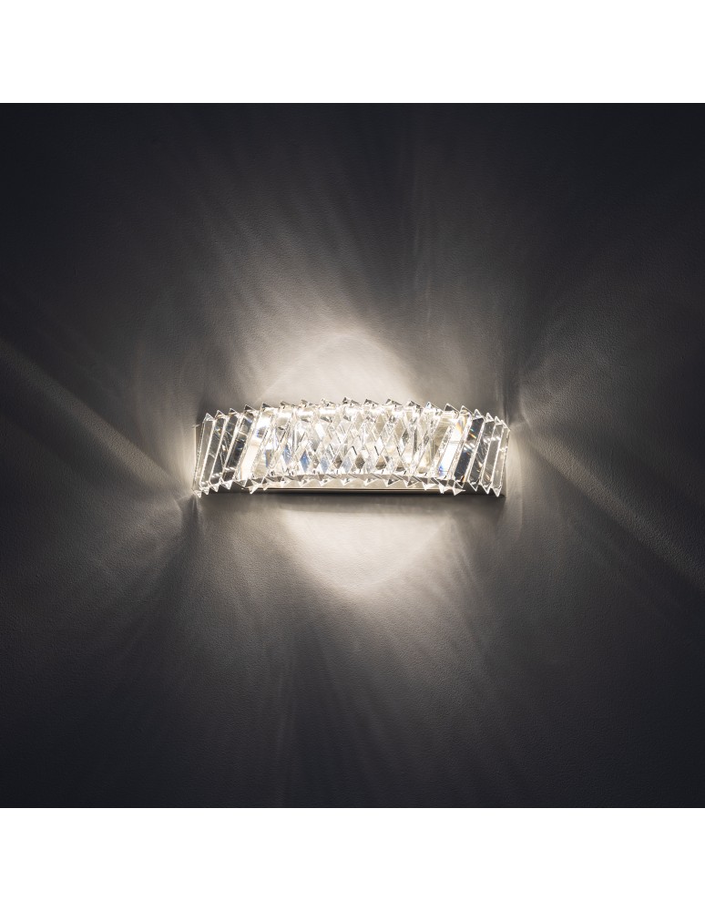 Crystal wall lamps - Nowodvorski LUXORA LED Wall Sconces Max power 15W LED integrated 3000K Transparent 11710 - product kolory-swiatla.pl 2