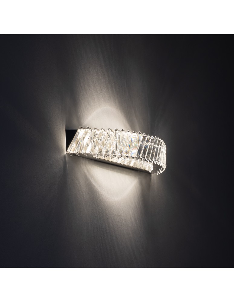 Crystal wall lamps - Nowodvorski LUXORA LED Wall Sconces Max power 20W LED integrated 3000K Transparent 11711 - product kolory-swiatla.pl 3