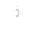 Wall lamps spheres - Nowodvorski CLAY M Wall Mounts Max wattage 12W only LED G9 Grey 11746 - product 8