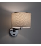 Wall lamps for bedrooms - Nowodvorski HOTEL MOOD Wall mounted Adjustable with switch Max wattage 10W only LED E14 Cream 11781 - product 2