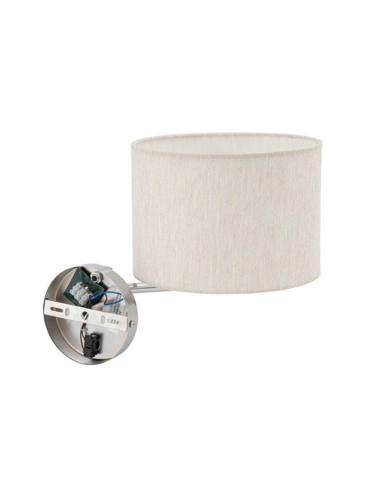 Wall lamps for bedrooms - Nowodvorski HOTEL MOOD Wall mounted Adjustable with switch Max wattage 10W only LED E14 Cream 11781 - product kolory-swiatla.pl 3