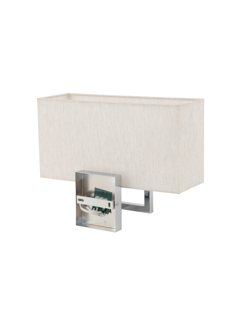 Wall lamps with lampshade - Nowodvorski HOTEL MOOD Wall lamp Max wattage 10W only LED E27 Cream 11784 - product kolory-swiatla.pl 3