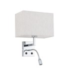 Wall lamps for bedrooms - Nowodvorski HOTEL MOOD LED Wall Mount Adjustable with switch Max wattage 1x10W only LED, LED: 1x2.2W E27 and LED integrated 4000 - product 1