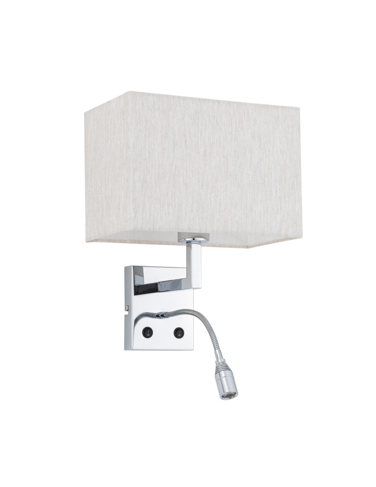 Wall lamps for bedrooms - Nowodvorski HOTEL MOOD LED Wall with switch LED+E27 11785 - product kolory-swiatla.pl 2
