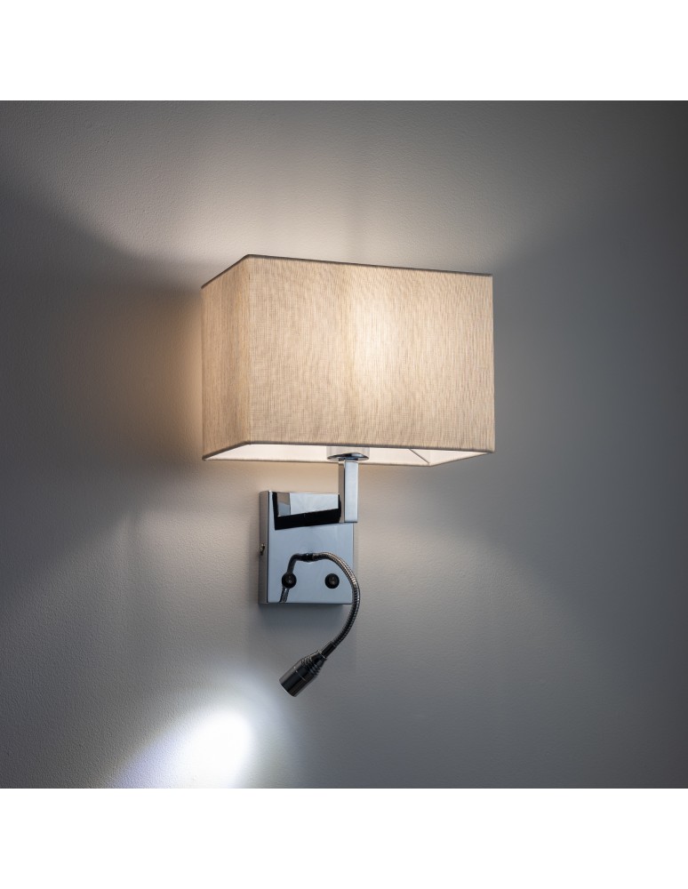 Wall lamps for bedrooms - Nowodvorski HOTEL MOOD LED Wall with switch LED+E27 11785 - product kolory-swiatla.pl 1