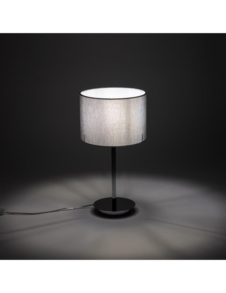 Table lamps with lampshade - Nowodvorski HOTEL MOOD Table Max power 10W only LED E27 Grey 11786 - product kolory-swiatla.pl 2