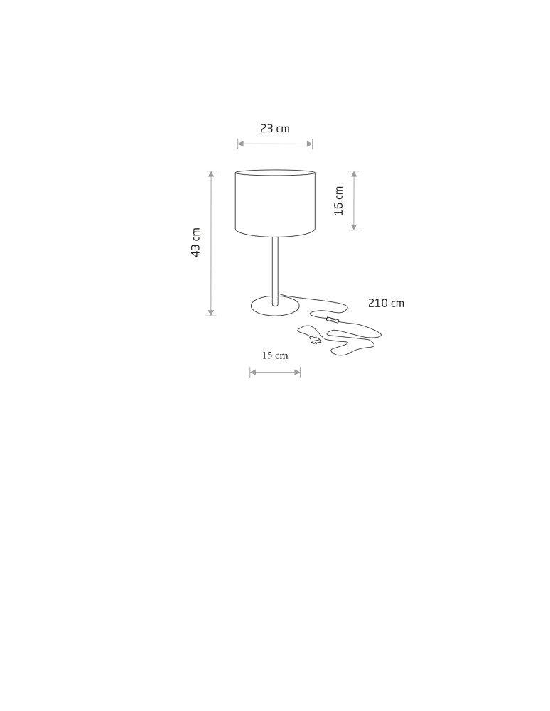 Table lamps with lampshade - Nowodvorski HOTEL MOOD Table Max power 10W only LED E27 Grey 11786 - product kolory-swiatla.pl 6