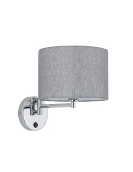 Nowodvorski HOTEL MOOD  Ścienna Regulowany z włącznikiem Max moc 10W only LED E14  Szary 11788