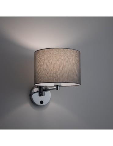 Nowodvorski HOTEL MOOD Wall mounted Adjustable with switch Max wattage 10W only LED E14 Grey 11788 - product 2