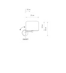 Wall lamps for bedrooms - Nowodvorski HOTEL MOOD Wall mounted Adjustable with switch Max wattage 10W only LED E14 Grey 11788 - product 4