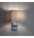 Wall lamps with lampshade - Nowodvorski HOTEL MOOD Wall lamp Max wattage 10W only LED E27 Grey 11787 - product 2