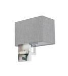 Wall lamps with lampshade - Nowodvorski HOTEL MOOD Wall lamp Max wattage 10W only LED E27 Grey 11787 - product 3