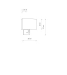 Wall lamps with lampshade - Nowodvorski HOTEL MOOD Wall lamp Max wattage 10W only LED E27 Grey 11787 - product 4