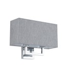 Wall lamps with lampshade - Nowodvorski HOTEL MOOD Wall lamp Max wattage 10W only LED E27 Grey 11792 - product 1