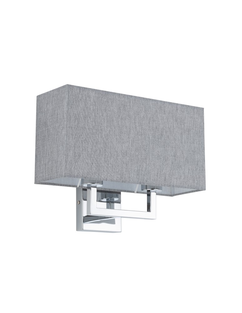 Wall lamps with lampshade - Nowodvorski HOTEL MOOD Wall lamp Max wattage 10W only LED E27 Grey 11792 - product kolory-swiatla.pl 1