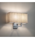 Wall lamps with lampshade - Nowodvorski HOTEL MOOD Wall lamp Max wattage 10W only LED E27 Grey 11792 - product 2