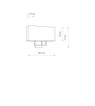 Wall lamps with lampshade - Nowodvorski HOTEL MOOD Wall lamp Max wattage 10W only LED E27 Grey 11792 - product 4