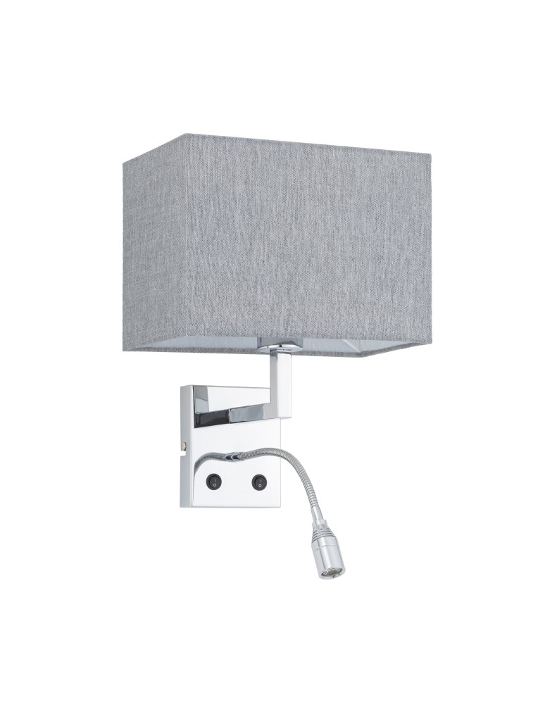Wall lamps for bedrooms - Nowodvorski HOTEL MOOD LED Wall Mount Adjustable with switch Max wattage 1x10W only LED, LED: 1x2.2W E27 and LED integrated 4000 - product kolory-swiatla.pl 1