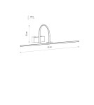 Nowodvorski ARTLINE LED Ścienna Kinkiety Max moc 6W LED zintegrowany 3000K Biały 11956 Nowodvorski ARTLINE LED Ścienna Kinkiety Max moc 6W LED zintegrowany 3000K Biały 11956