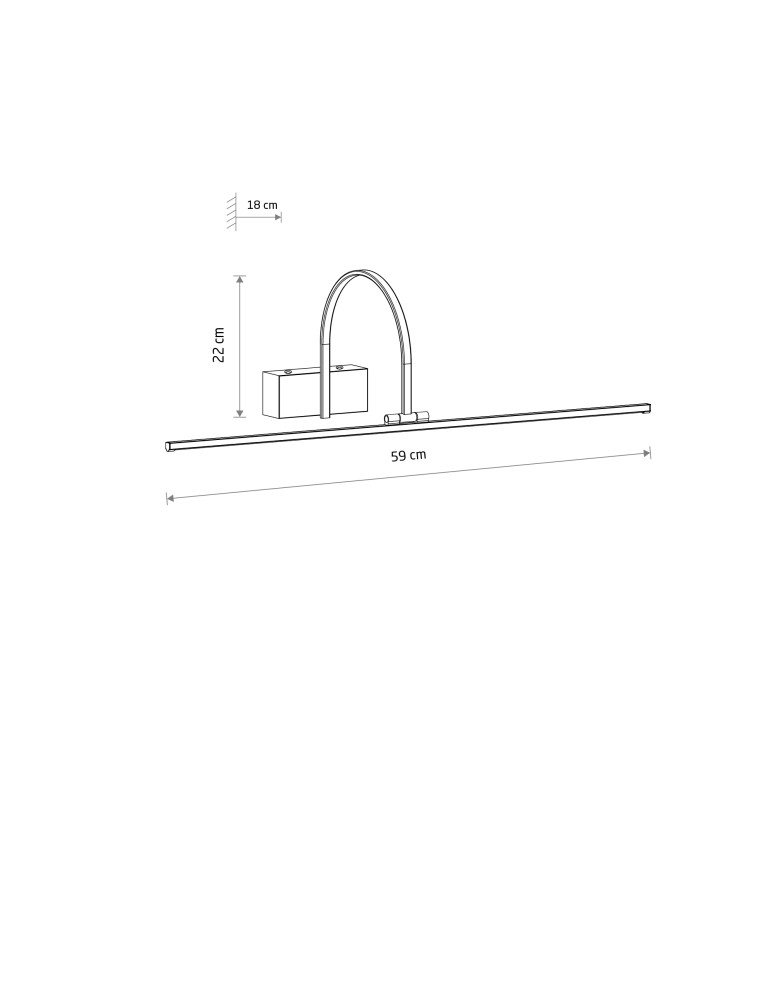 Wall lamps over a painting - Nowodvorski ARTLINE LED Wall Sconces Max power 6W LED integrated 3000K White 11956 - product kolory-swiatla.pl 7