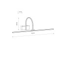 Nowodvorski ARTLINE LED Ścienna Kinkiety Max moc 4W LED zintegrowany 3000K Czarny 11957 Nowodvorski ARTLINE LED Ścienna Kinkiety Max moc 4W LED zintegrowany 3000K Czarny 11957