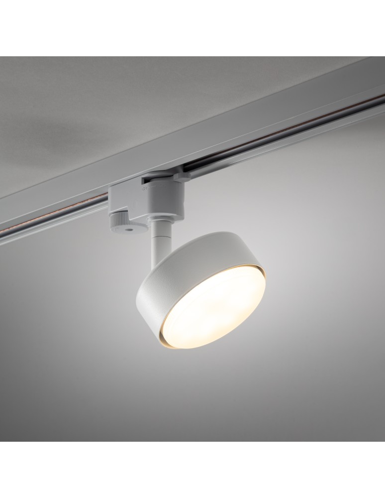Lamps for 1 phase busbars - Nowodvorski PROFILE PUCK Rail systems 1-circuit Profile Lamps Max wattage 12W only LED GX53 White 12374 - product kolory-swiatla.pl 2