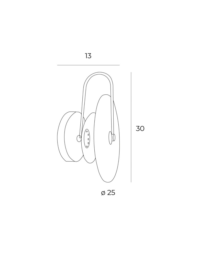 Designer wall lamps - Maxlight Retro wall lamp Ø25cm W0401 - product kolory-swiatla.pl 3