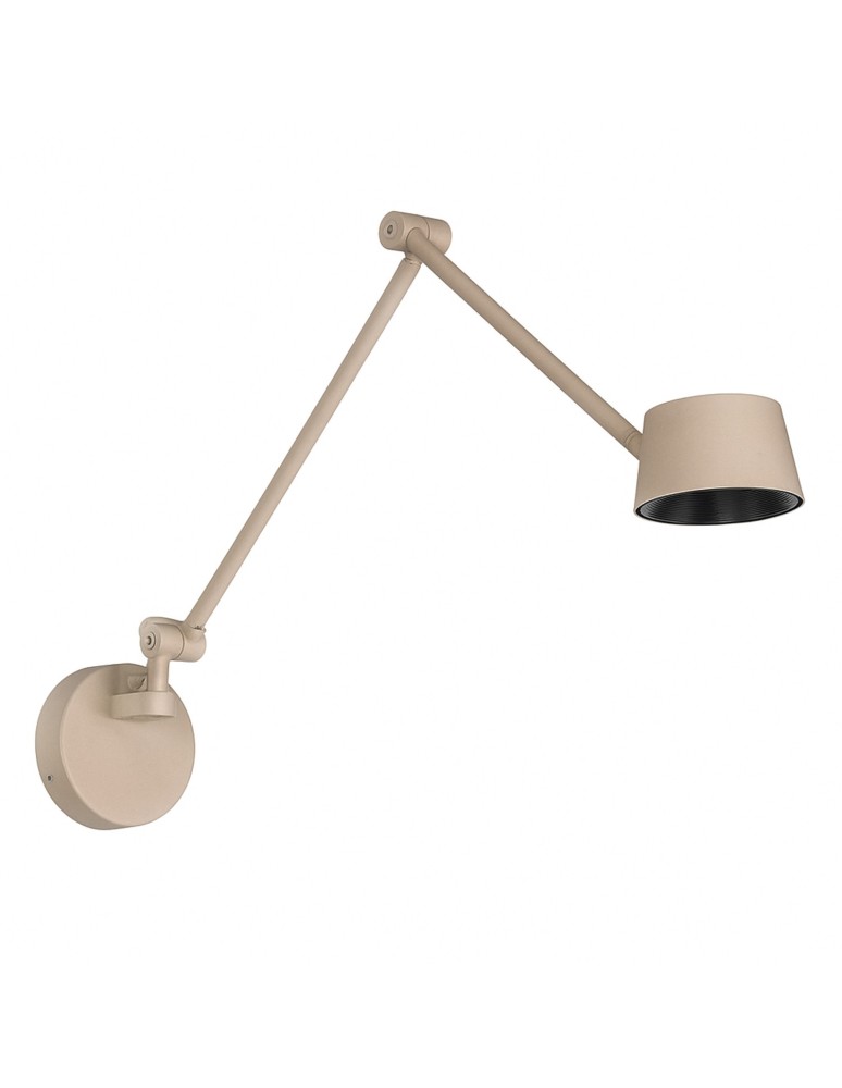 Cantilever wall lamps - Azzardo MOLLY M WALL BEIGE Beige Mat Wall lamp/wall lamp AZ6808 - product kolory-swiatla.pl 1