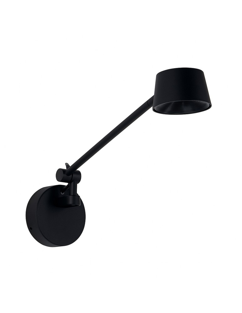 Cantilever wall lamps - Azzardo MOLLY S WALL BK Black Mat Wall lamp/wall lamp AZ6805. - product kolory-swiatla.pl 1