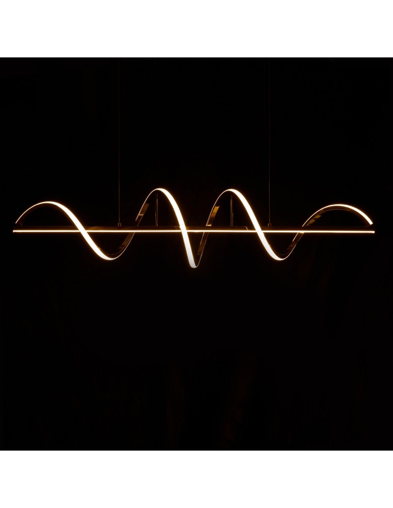 Lampy wiszące nad wyspę - Azzardo MEMPHIS PENDANT 3-STEP DIMM GO Złoty Błyszczący Wisząca AZ6814 - produkt kolory-swiatla.pl 4