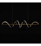 Pendant lamps over the island - Azzardo MEMPHIS PENDANT 3-STEP DIMM GO Shiny Gold Pendant AZ6814 - product 7